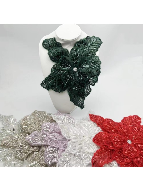 4-layer 3D Rhinestone Flower 