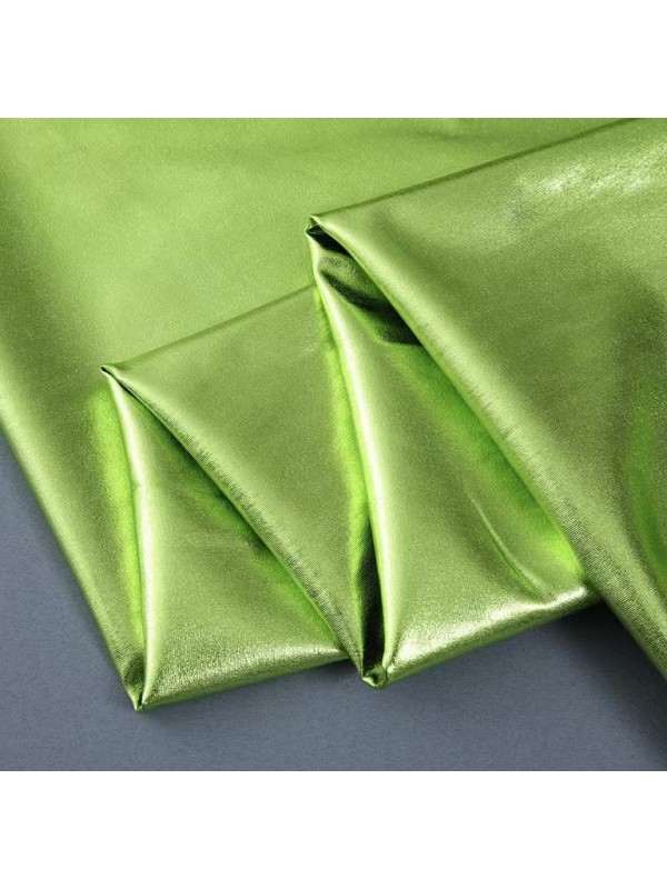 Stretchy Spandex Metallic Fabric 