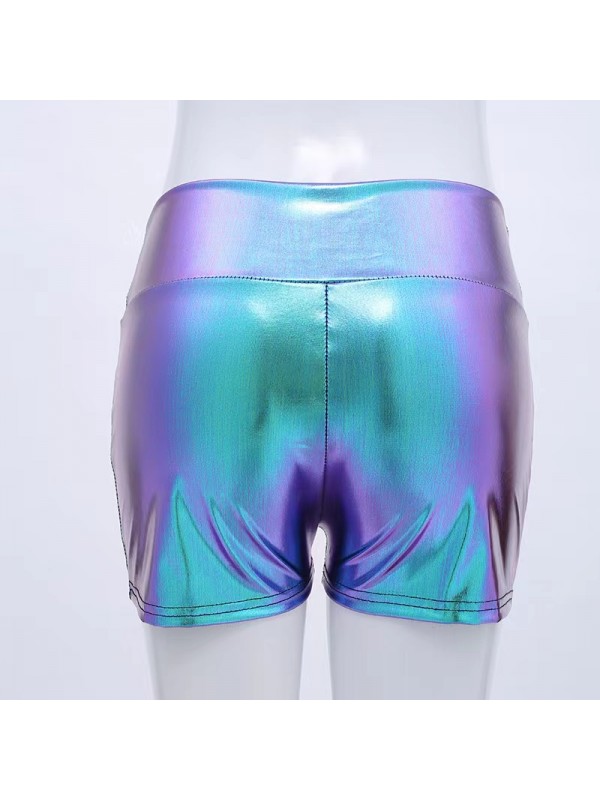 Latex shiny hot pants