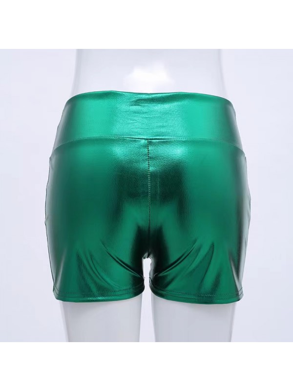 Latex shiny hot pants