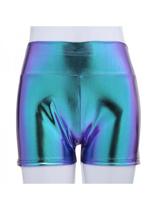 Latex shiny hot pants