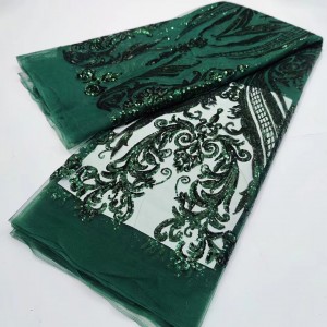 Luxury Garment Sequin Embroidery  Fabric  
