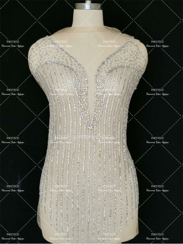 Glimmer - Rhinestone Bodice Applique