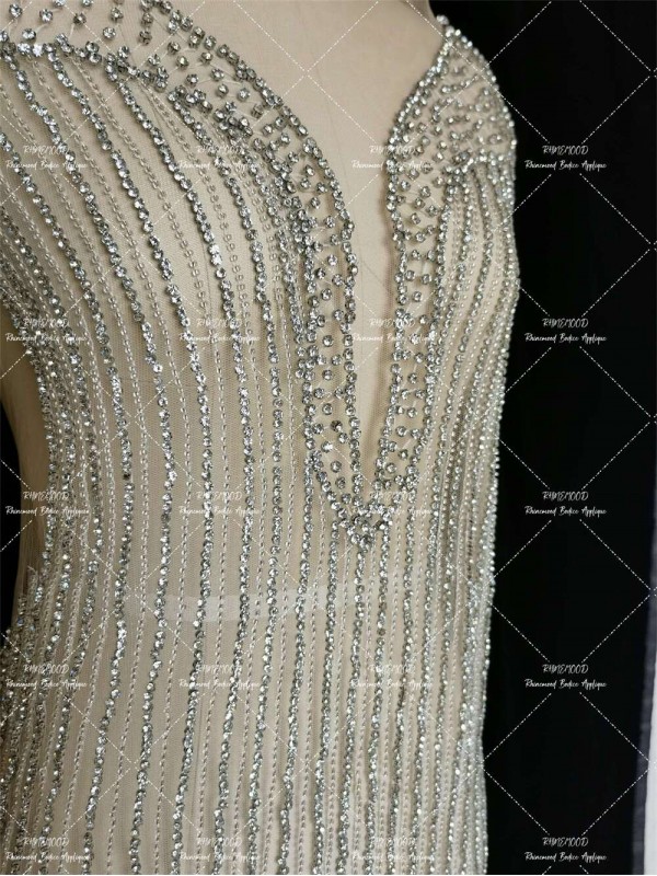 Glimmer - Rhinestone Bodice Applique