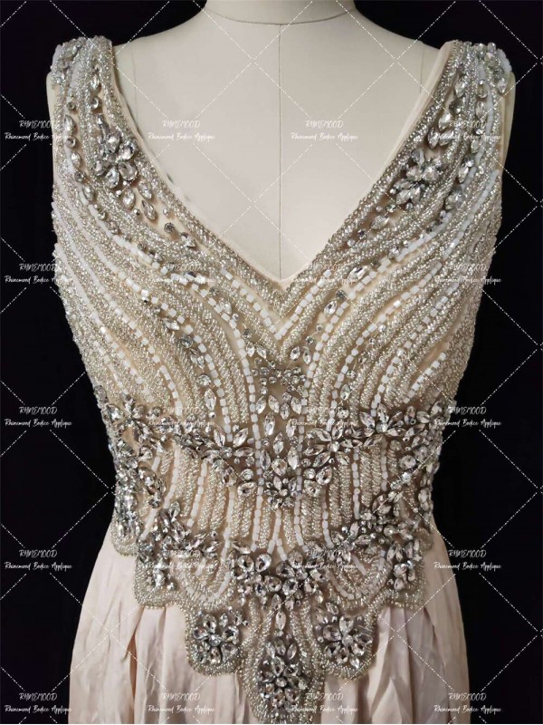 Jeweled - Rhinestone Bodice Applique