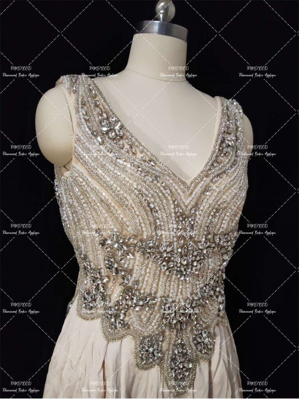 Jeweled - Rhinestone Bodice Applique