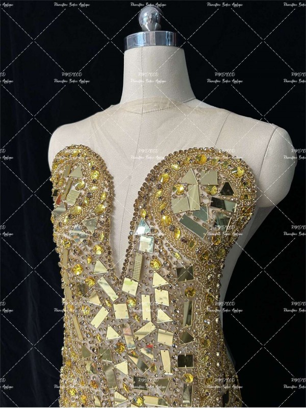 Shine2.0 - Mirror Rhinestone Bodice Applique 