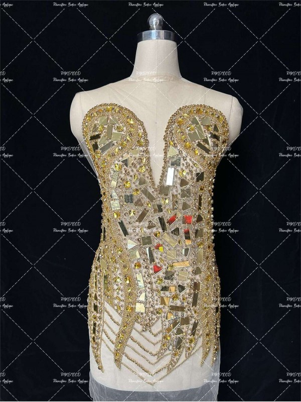 Shine2.0 - Mirror Rhinestone Bodice Applique