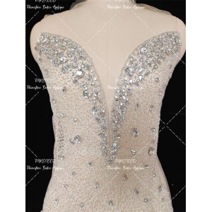 Sarah - Rhinestone Bodice Applique 