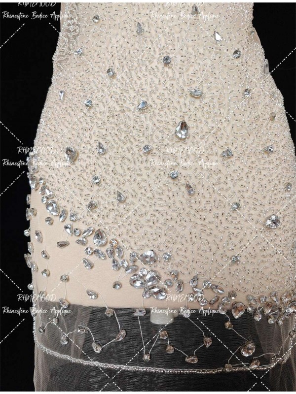 Sarah - Rhinestone Bodice Applique 