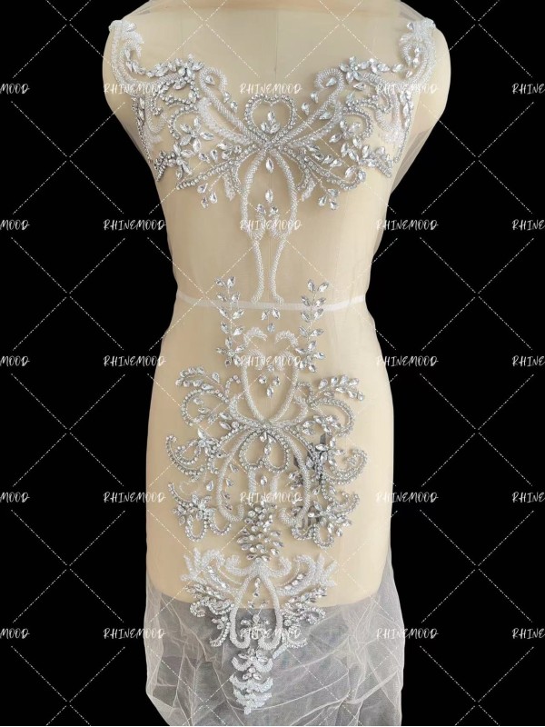 Andrea - Rhinestone Bodice Applique 