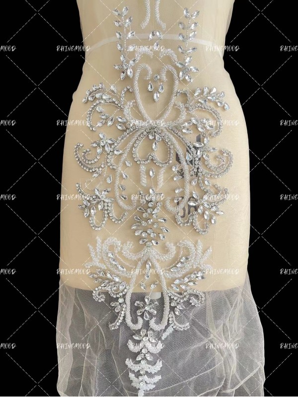 Andrea - Rhinestone Bodice Applique 