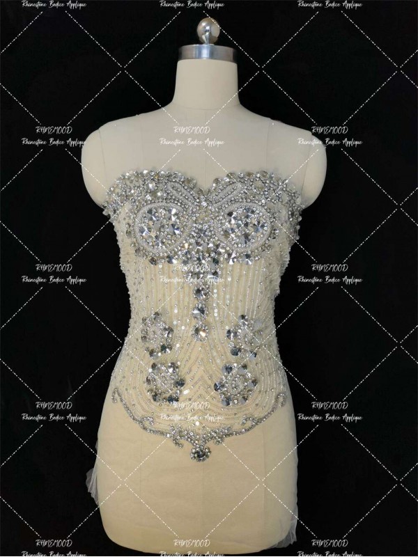 Belle - Rhinestone Bodice Applique 