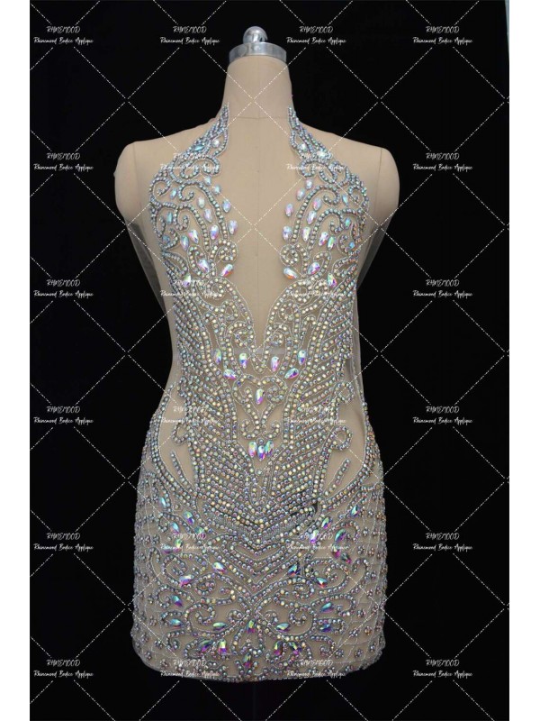 Crystal - Rhinestone Bodice Applique 