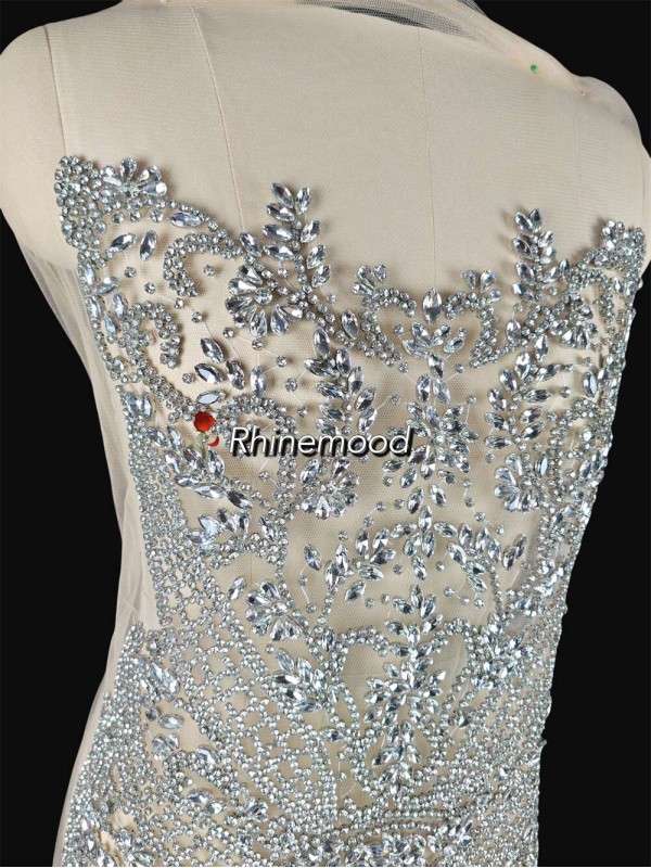 Leah - Rhinestone Bodice Applique 