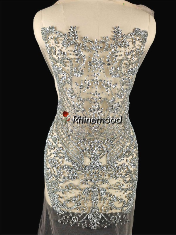 Leah - Rhinestone Bodice Applique