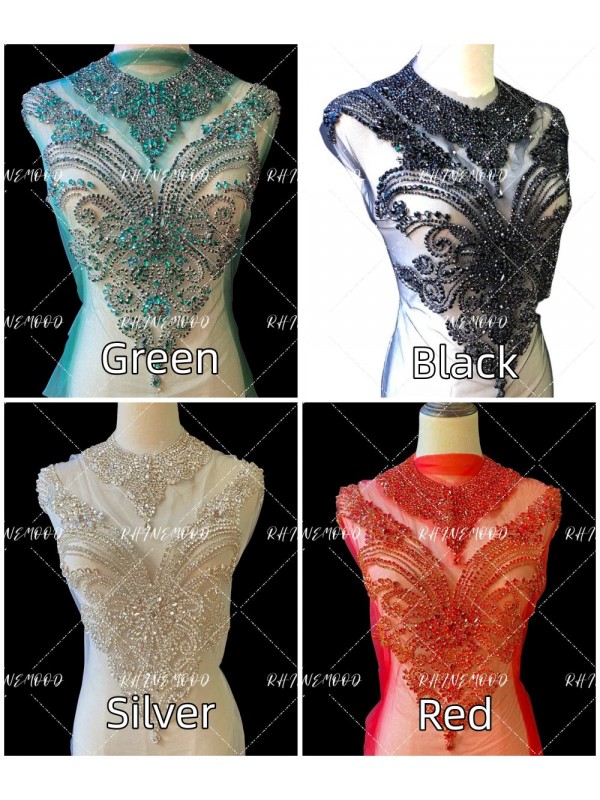 Lila - Rhinestone Bodice Applique