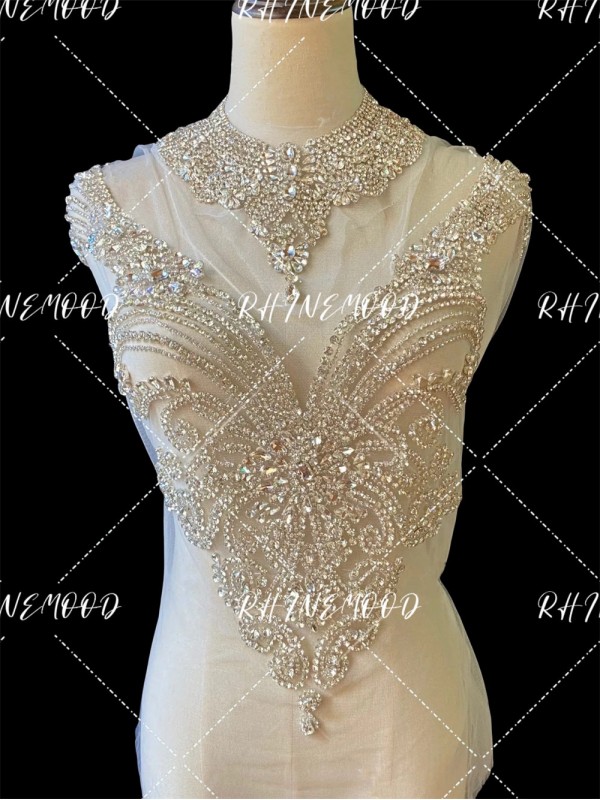 Lila - Rhinestone Bodice Applique 