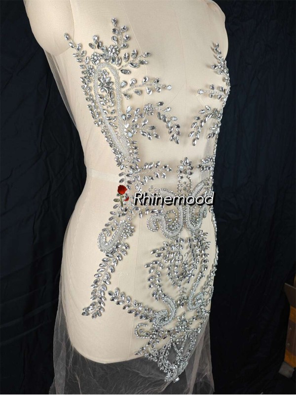 Liliana - Rhinestone Bodice Applique