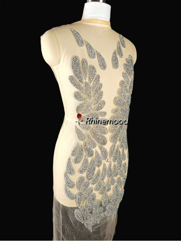 Nina - L - Rhinestone Bodice Applique