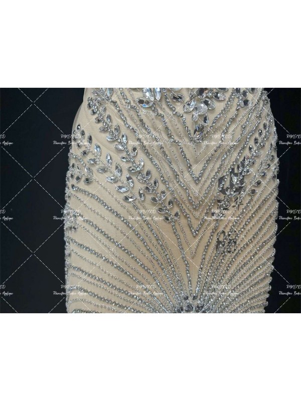 Stardust - silver - Rhinestone Bodice Applique