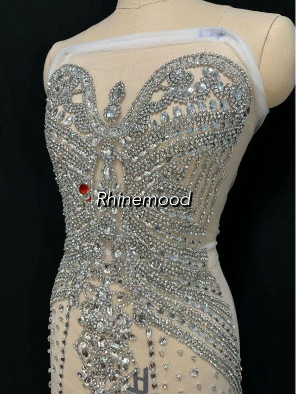 Amelia - S - Rhinestone Bodice Applique 