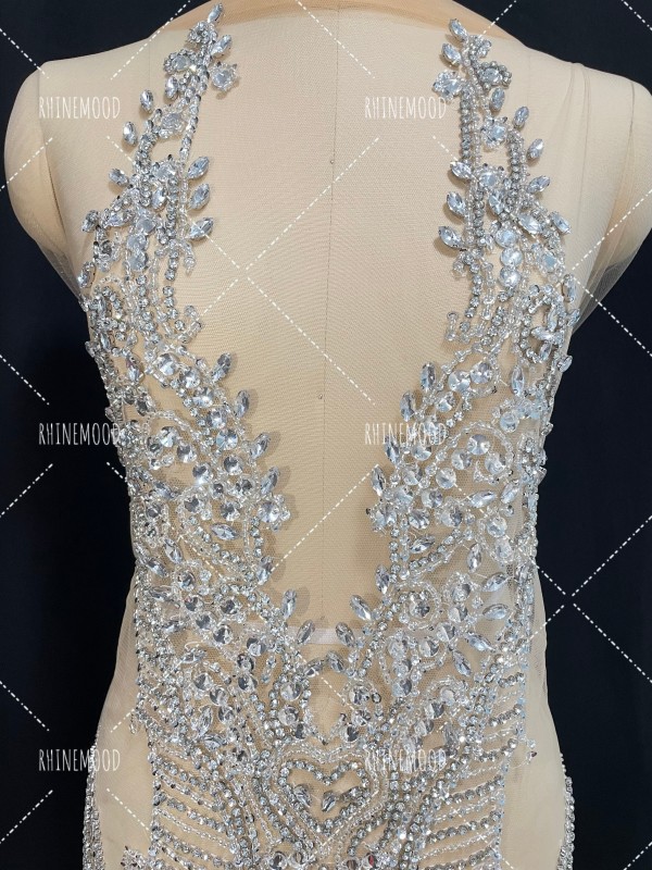 Angela - Rhinestone Bodice Applique 