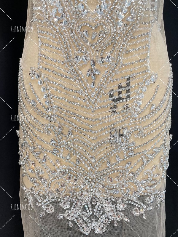 Angela - Rhinestone Bodice Applique