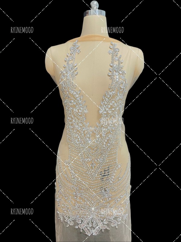 Angela - Rhinestone Bodice Applique