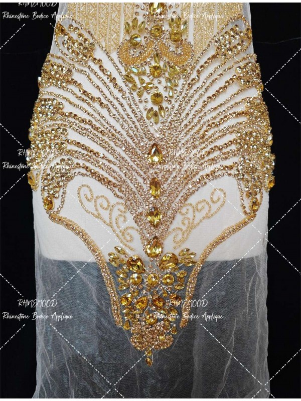 Bella - Rhinestone Bodice Applique