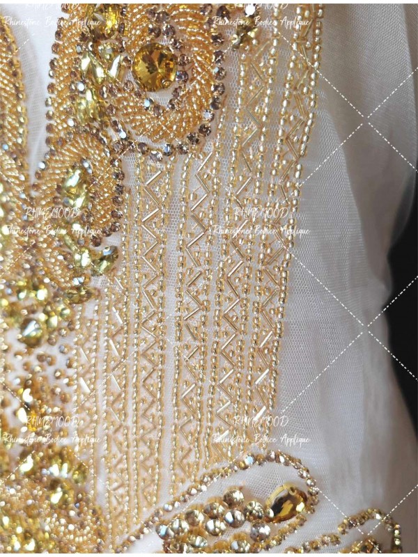 Bella - Rhinestone Bodice Applique