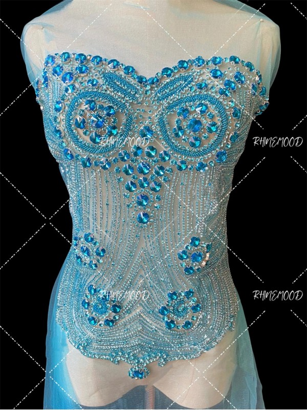 Belle - Rhinestone Bodice Applique