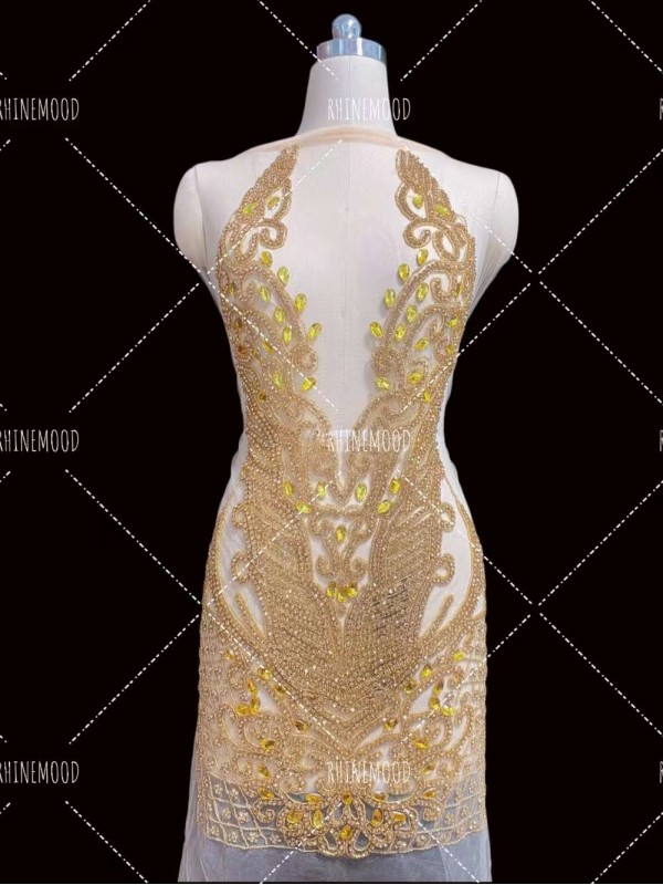 Crystal - Rhinestone Bodice Applique