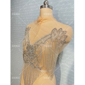 Doris - Tassel Rhinestone Bodice 