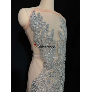 Elena - Rhinestone Bodice Applique 