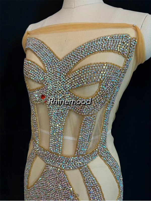 Gaby - Rhinestone Bodice Applique