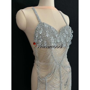 Grace - Rhinestone Bodice Applique 