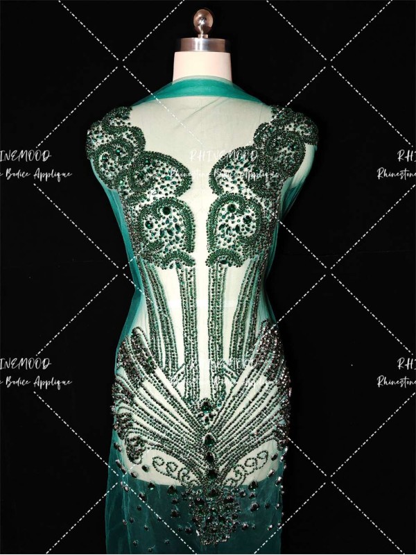 Helen - Rhinestone Bodice Applique