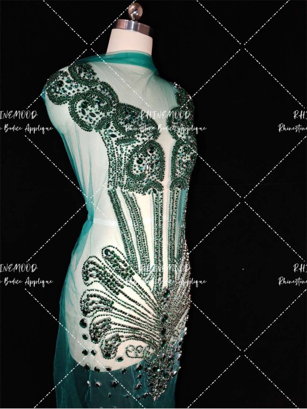 Helen - Rhinestone Bodice Applique