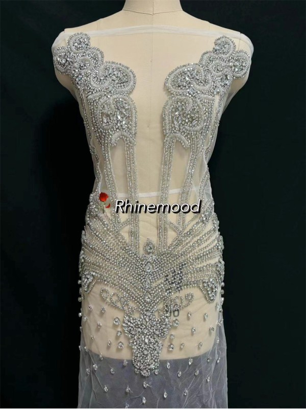 Helen - Rhinestone Bodice Applique