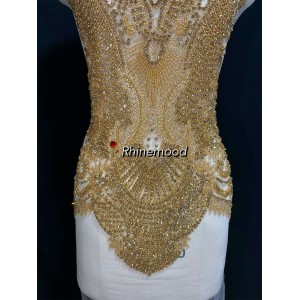 Layla  - Rhinestone Bodice Applique 