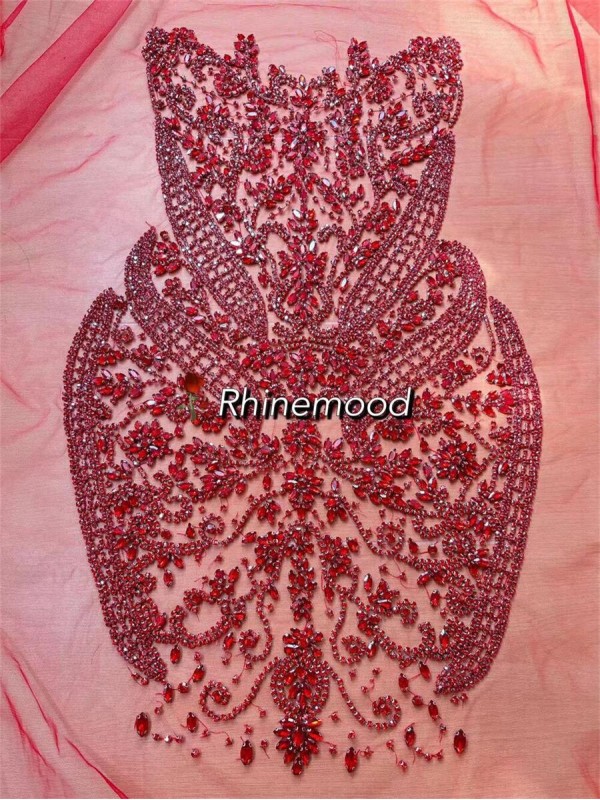 Leah - Rhinestone Bodice Applique