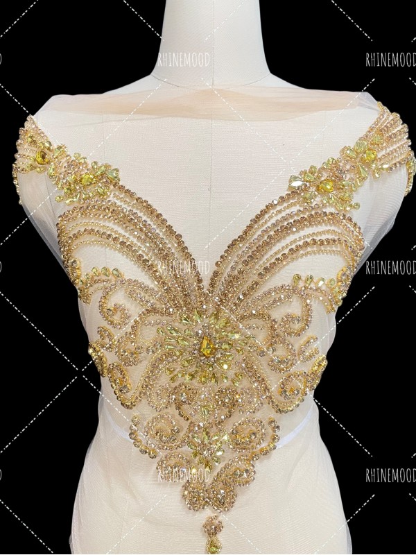 Lila - Rhinestone Bodice Applique