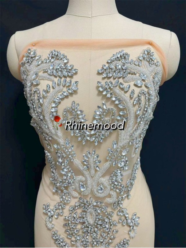 Lilian - Rhinestone Bodice Applique 