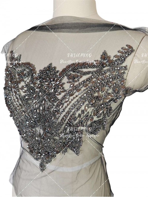 Lily - Rhinestone Bodice Applique