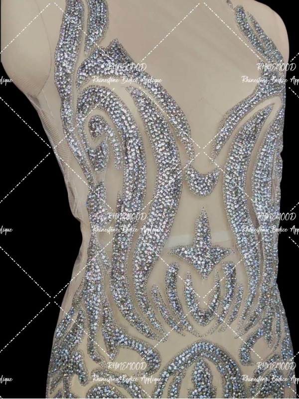 Luna - Rhinestone Bodice Applique