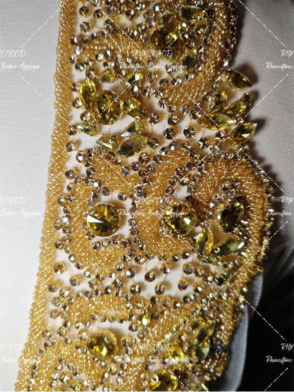 Luxe - B - Rhinestone Bodice Applique