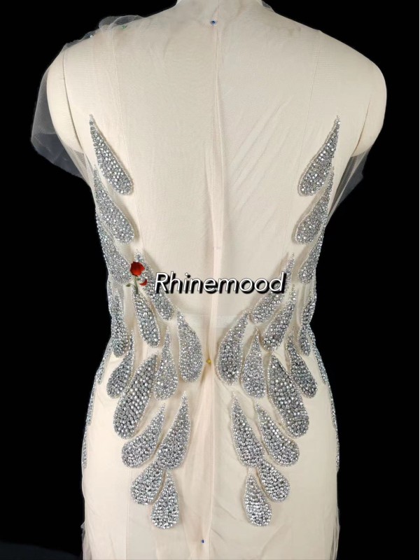 Nina - Front&Back Rhinestone Bodice Applique