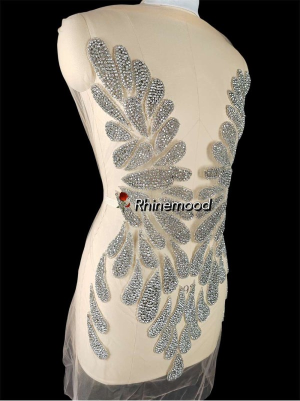 Nina - Front&Back Rhinestone Bodice Applique