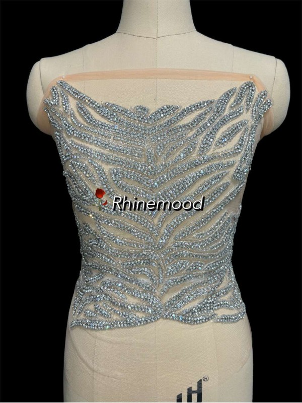 Riley - Rhinestone Bodice Applique 